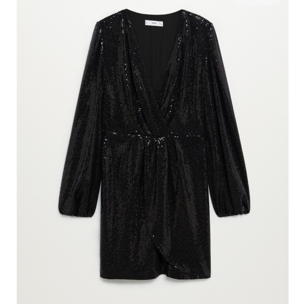 Mango Sequin Wrap Dress - image 6